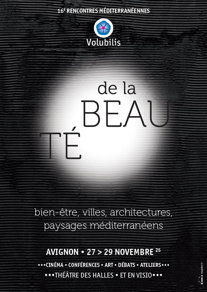 Affiche des Rencontres méditerranéennes de Volubilis 2025 sur le thème de la Beauté